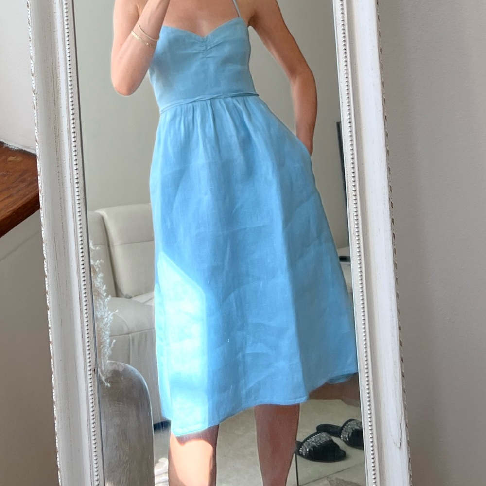 REFORMATION midi linen dress